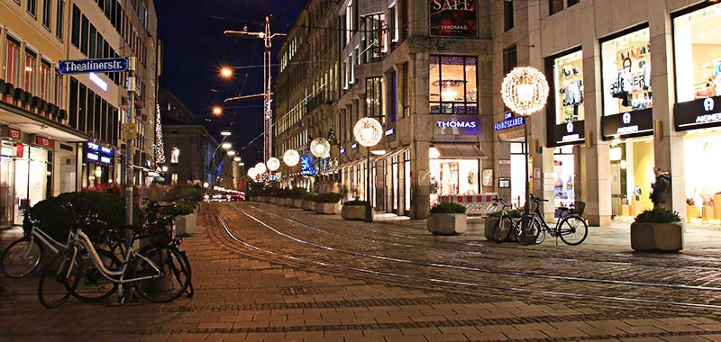 Professionelle Weihnachtsbeleuchtung München
