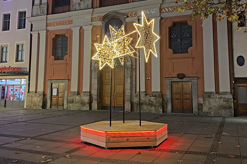 Professionelle Weihnachtsbeleuchtung für München